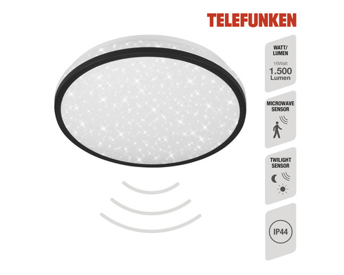 Telefunken Deckenleuchte mit Mikrowellensensor und Dämmerungssensor
