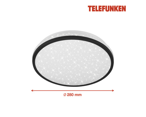 Telefunken Deckenleuchte, circa 280 mm Durchmesser