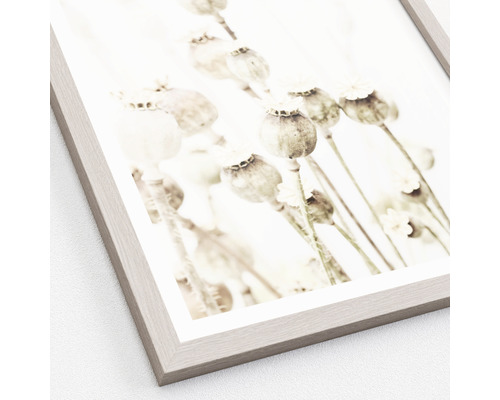 Image encadrée avec un motif de coquelicots comme décoration murale