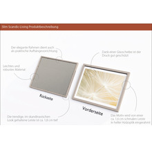 Slim Scandic-Living Bilderrahmen mit Holzoptik, Vorder- und Rückseite