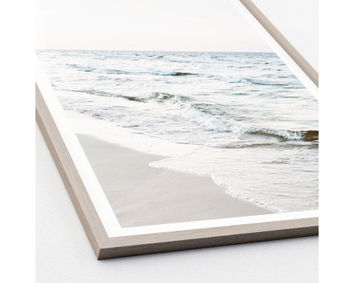 Image de plage encadrée avec vue sur la mer