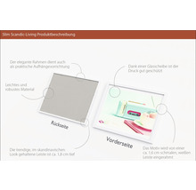 Produktbeschreibung Slim Scandic-Living mit Rahmen, Rückseite und Vorderseite