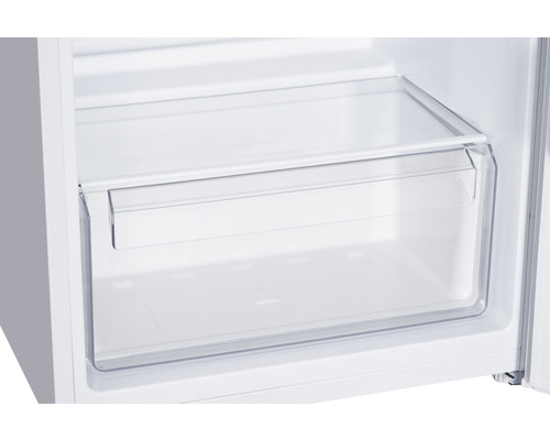 Vue intérieure d''un réfrigérateur avec un tiroir transparent