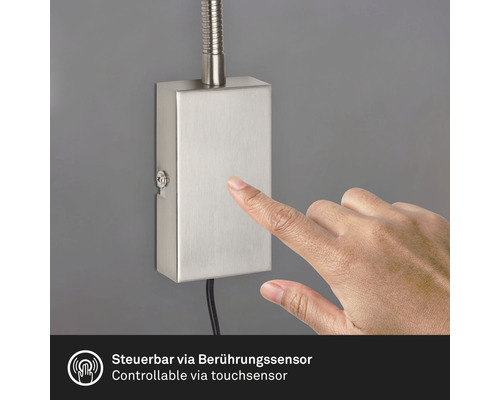Wandleuchte mit Touchsensor zur Steuerung