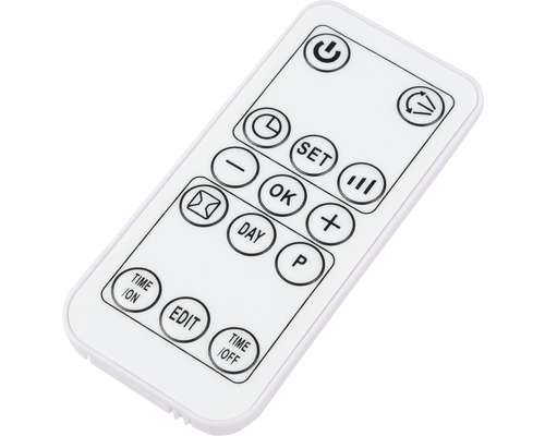 Télécommande blanche avec différents boutons