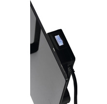 Vue détaillée d''un interrupteur sur un panneau chauffant