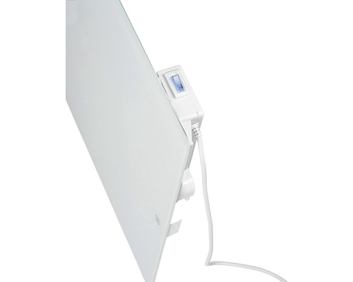 Panneau chauffant en verre avec interrupteur et câble