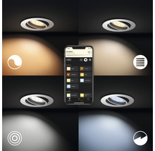 Intelligente Deckenleuchte mit Smartphone-App zur Lichtsteuerung