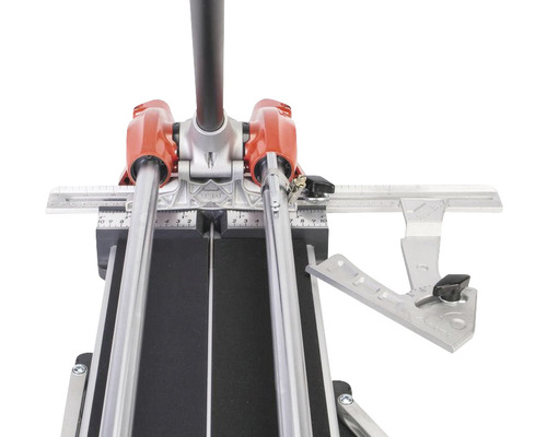 Coupe-carreaux avec rails de guidage et butée d''angle