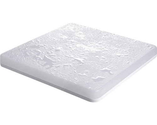 Quadratische Deckenleuchte mit Wasserspritzern