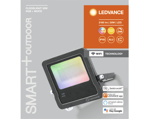 LEDVANCE Smart Plus Outdoor Flutlichtstrahler 30 Watt für den Aussenbereich