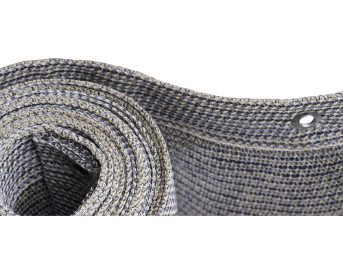 Canisse Konsta tissu HDPE 180 g/m² 5 x 0,9 m gris-beige Brise-vue enroulé avec oeillets