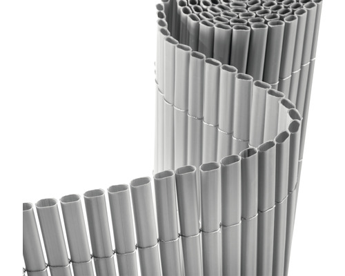 Canisse Konsta en PVC de forme ovale 3 x 0,9 m gris