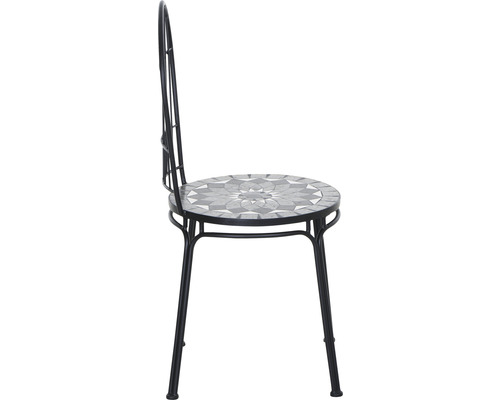 Chaise de jardin avec motif de mosaïque