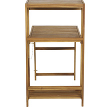 Table de plantation en bois avec trois étagères pour le jardin ou la terrasse