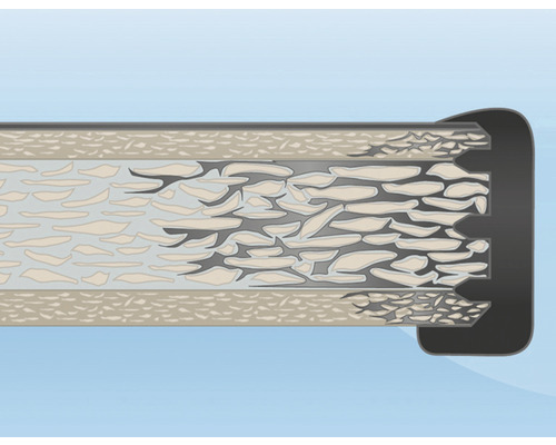 Coupe transversale d''une isolation de tuyau