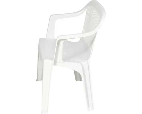 Gartenstuhl aus Kunststoff mit Armlehnen