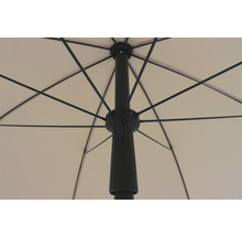 Vue détaillée d''un parasol avec armature noire