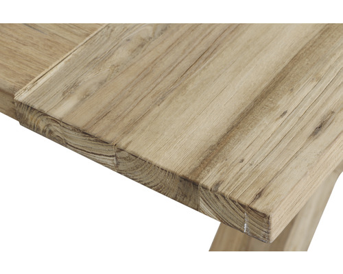 Detailansicht einer Tischplatte aus Holz