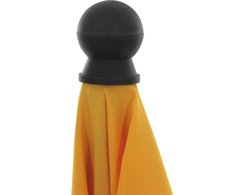 Fahnenmastabschluss mit Stoff