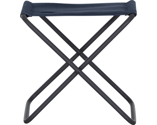 Falthocker mit Stoffbezug und Metallgestell