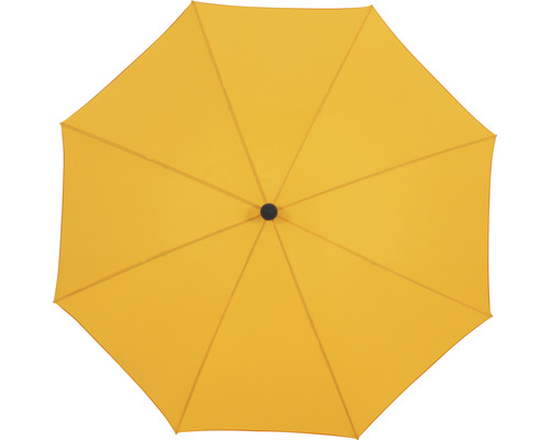 Gelber Gartenschirm von unten