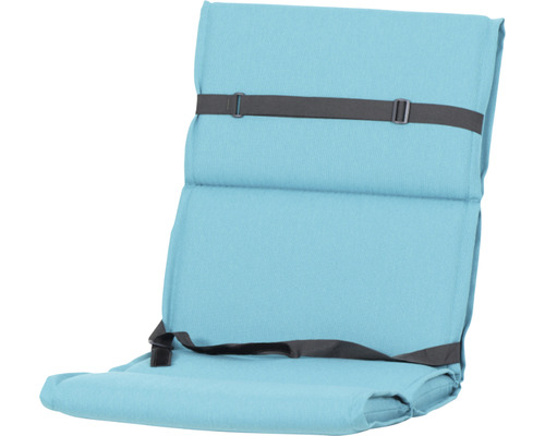 Coussin de siège inclinable bleu clair avec sangle