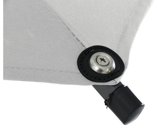 Vue détaillée d''un parasol avec vis et pied