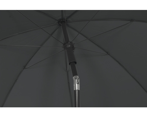 Dessous d''un parasol avec baleines et mât