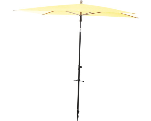 Parasol avec fixation au sol