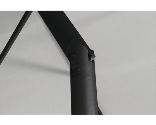 Gros plan d''une articulation de parasol de jardin avec un cadre noir