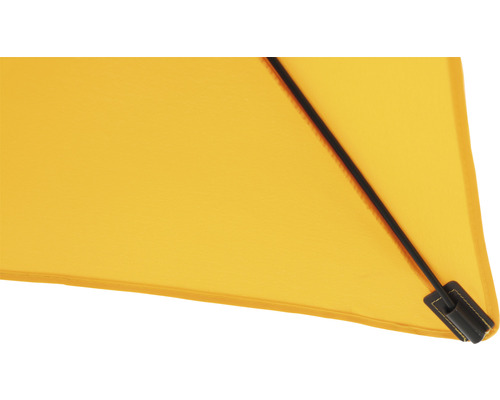 Parasol jaune avec renfort et embout