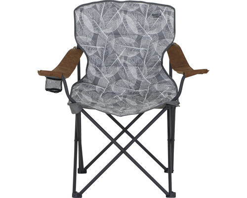 Chaise de camping avec porte-gobelet et accoudoirs