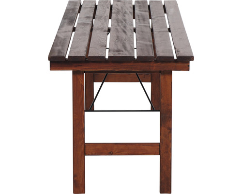 Table en bois avec piètement pliant