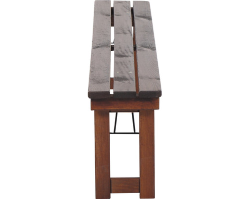 Banc en bois avec cadre en métal
