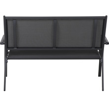 Banc de jardin avec accoudoirs et dossier