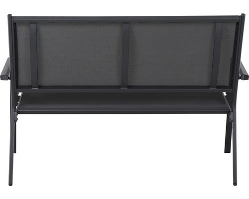 Banc de jardin avec accoudoirs et dossier