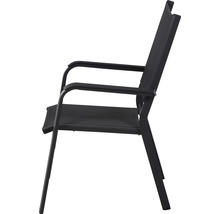 Chaise de jardin avec accoudoirs, vue latérale