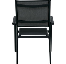 Chaise de jardin avec accoudoirs, vue arrière