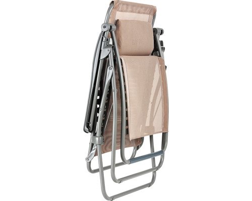 Fauteuil relax pliable avec revêtement textile