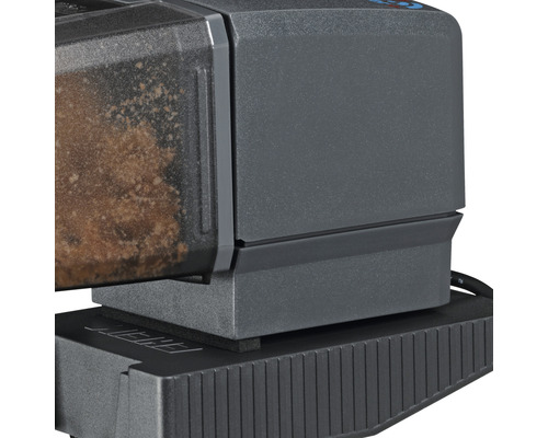 Detailansicht eines Futterautomaten für Aquarien