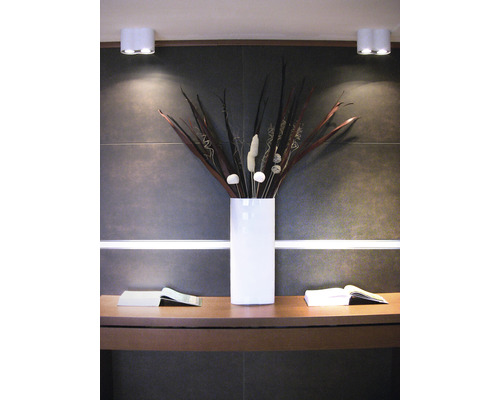 Intérieur décoratif avec éclairage, vase et livres