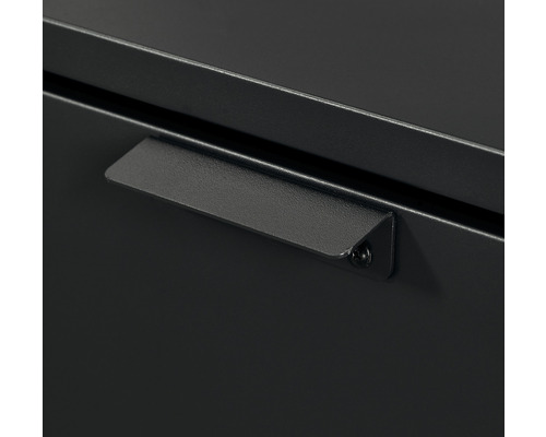 Vue détaillée d''une poignée de tiroir