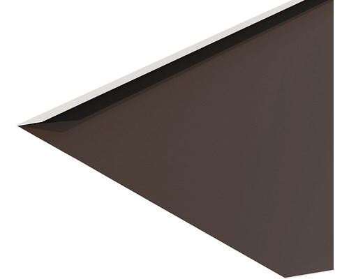 Nahaufnahme einer braunen Eckleiste