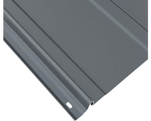 Detailansicht einer einzelnen Trapezblechplatte