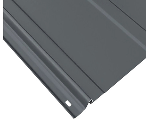 Vue détaillée d''une tôle trapézoïdale pour couverture de toit