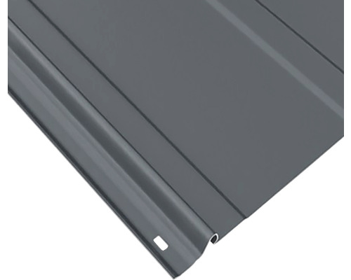 Vue détaillée de la tôle profilée pour toit ou mur