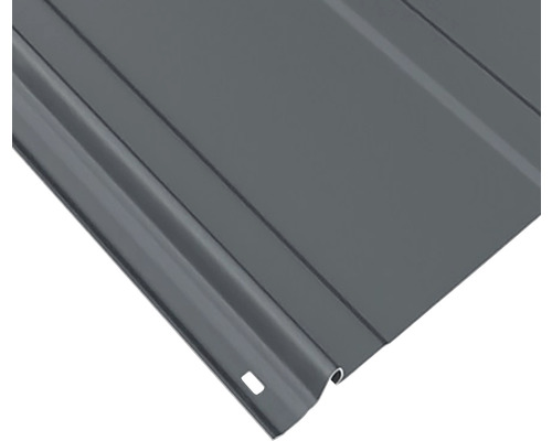 Vue détaillée d''une plaque de toit en acier