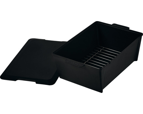 Boîte à fumer noire avec couvercle et insert