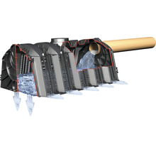 Coupe transversale d''un bassin d''infiltration pour l''infiltration des eaux pluviales
